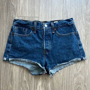 Levi's Dark Blue Jean Shorts